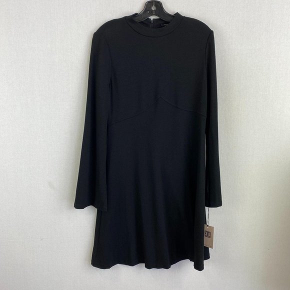 Black High Neck Dress - Picture 1 of 8